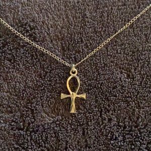 12K Gold Cross Necklace